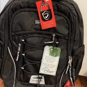 Eastsport Optimus Backpack Black NEW WITH TAGS NWT BOOKBAG LAPTOP BAG School
